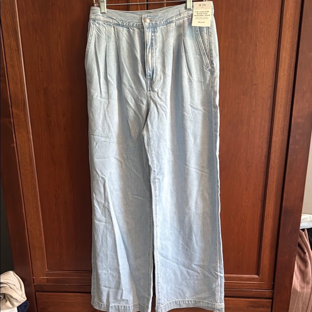 Madewell Light Blue Wide-Leg Jeans